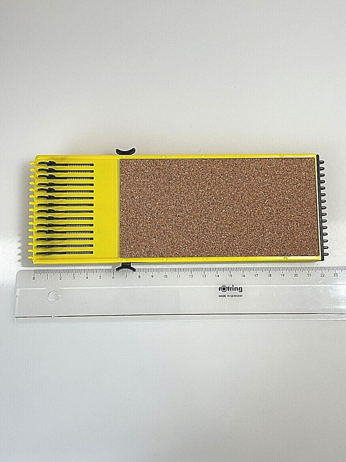 Kork Angelschnurwickler RIG-HOLDER Spanner Gelb-schwarz Vorfach Aufwickler DeLuxe Anplast Verstellbarer