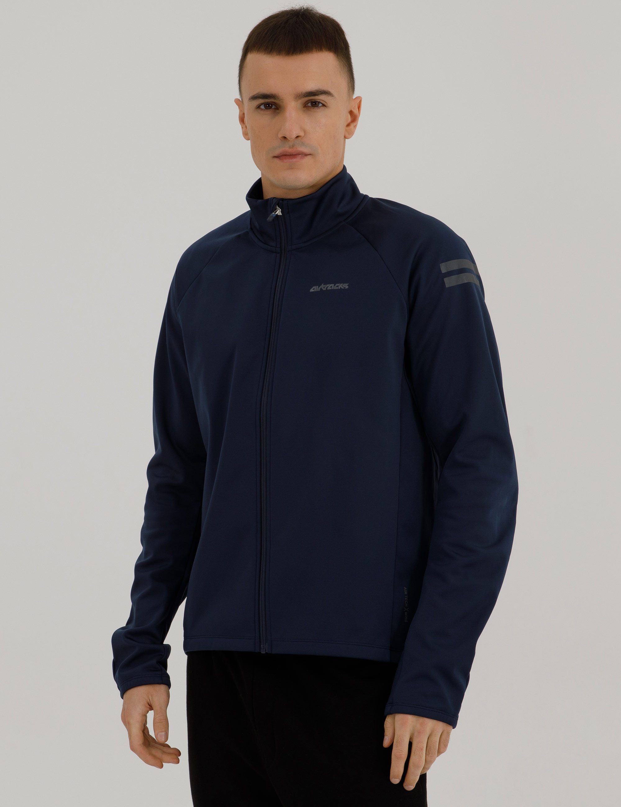 Airtracks Fahrradjacke Herren Winter Thermo Softshell Fahrradjacke Active Comfort Line (Softshell - Wind und Wasserdicht, Funktions Jacke) für die kalte Jahreszeit Herbst-Winter » S M L Xl XXL XXXL «