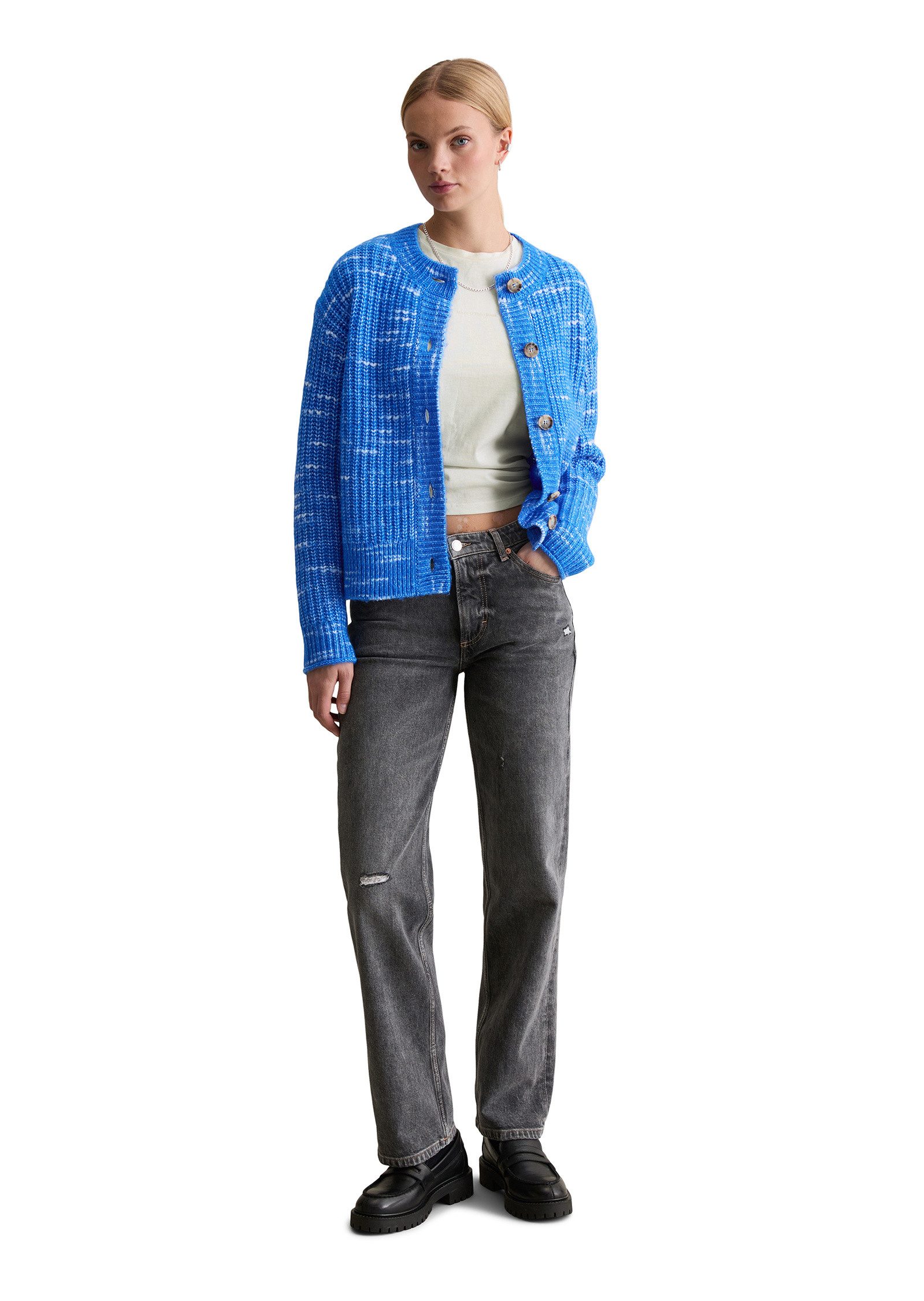 Marc O'Polo DENIM Cardigan aus weichem Wolle-Mix