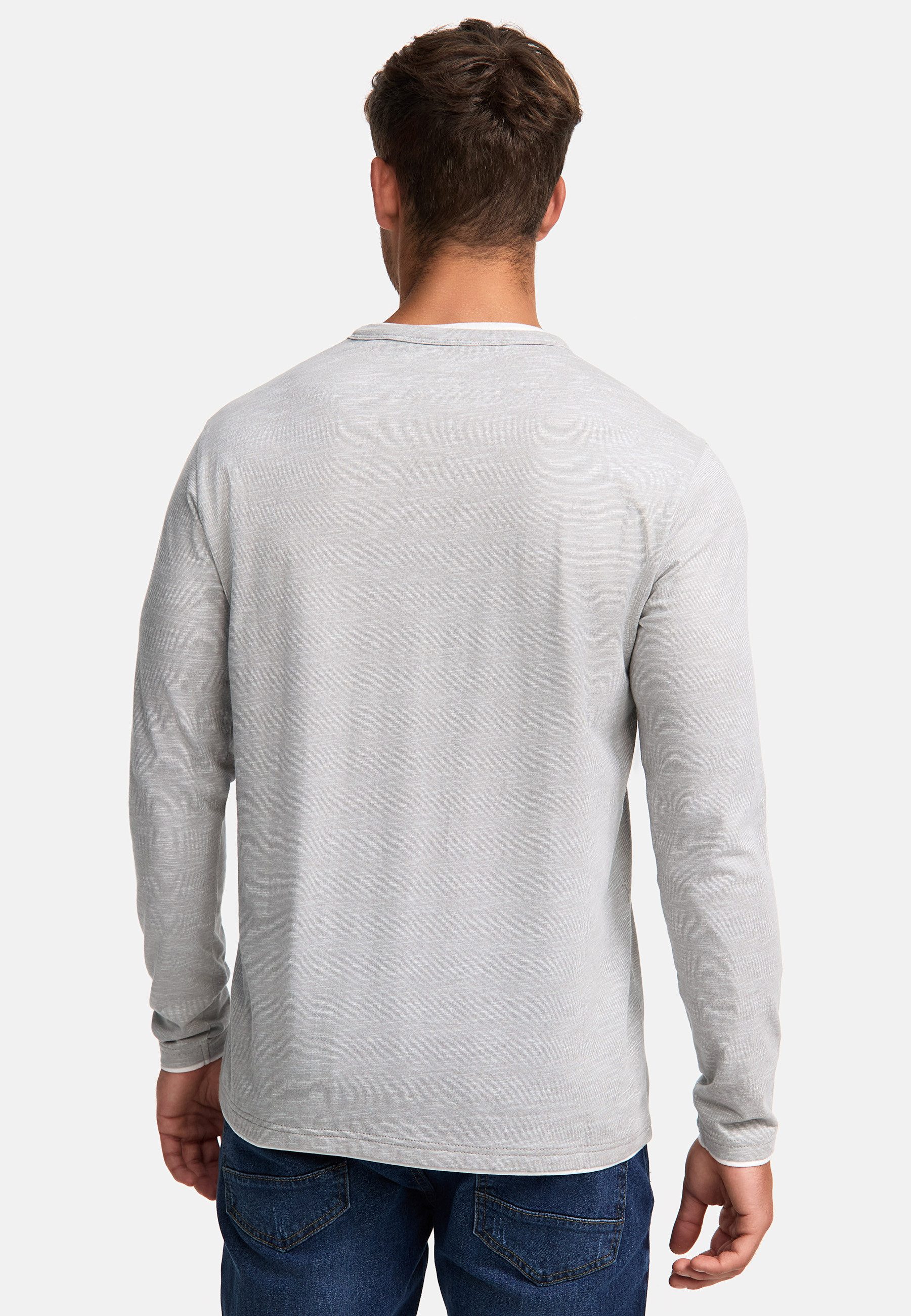 Indicode Langarmshirt Herren INColeson Shirt Langarm Herrenshirt Langarmshirt aus 100% Baumwolle