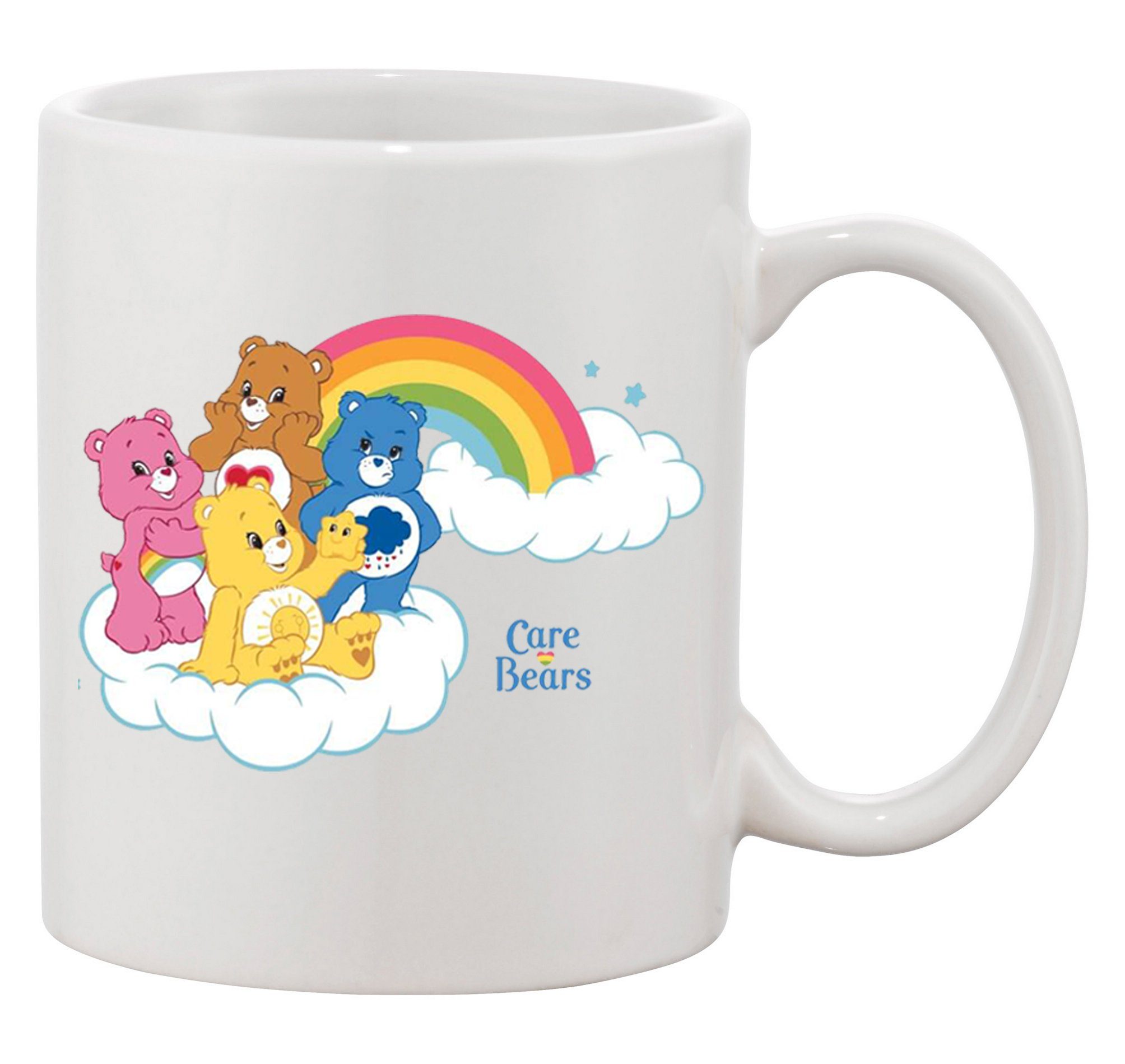 Blondie & Brownie Tasse Glücksbärchis Care Bears Hab-Dich-lieb Bärchis in Schwarz und Weiß, Keramik