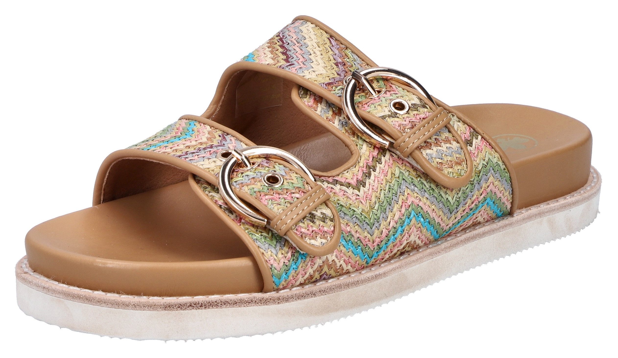 Rieker Pantolette Sommerschuh, Strandschuh, Urlaubsschuh, Schlappen in Flec günstig online kaufen