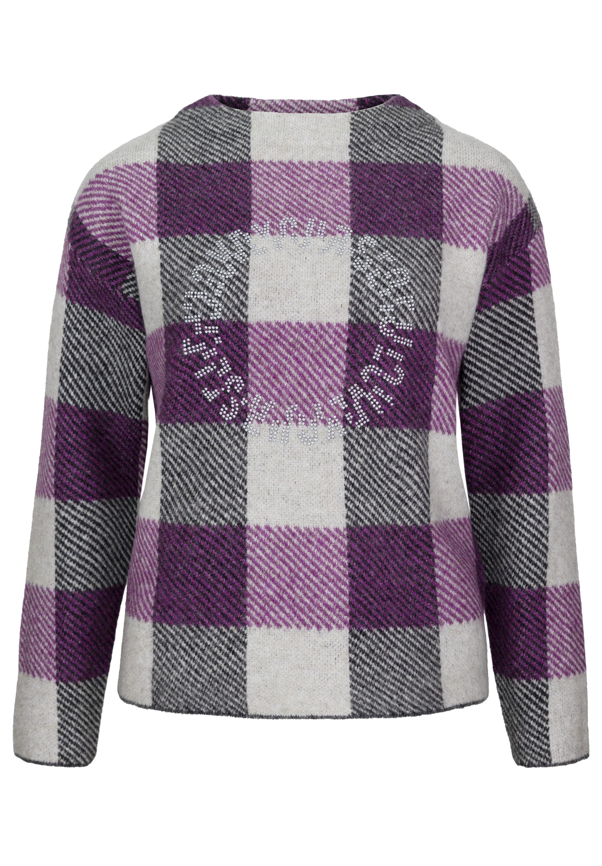 bianca Strickpullover URANUS mit trendy Karo-Dessin günstig online kaufen