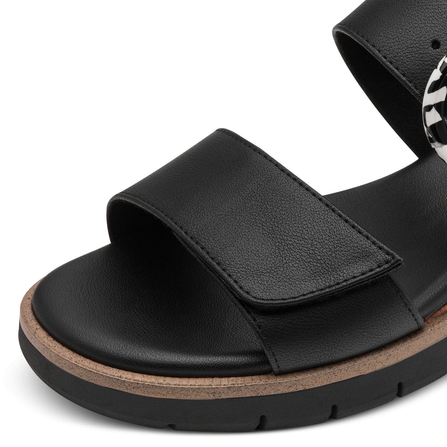 MARCO TOZZI Keilsandalette Riemechensandale, Sommerschuh in veganer Verarbeitung