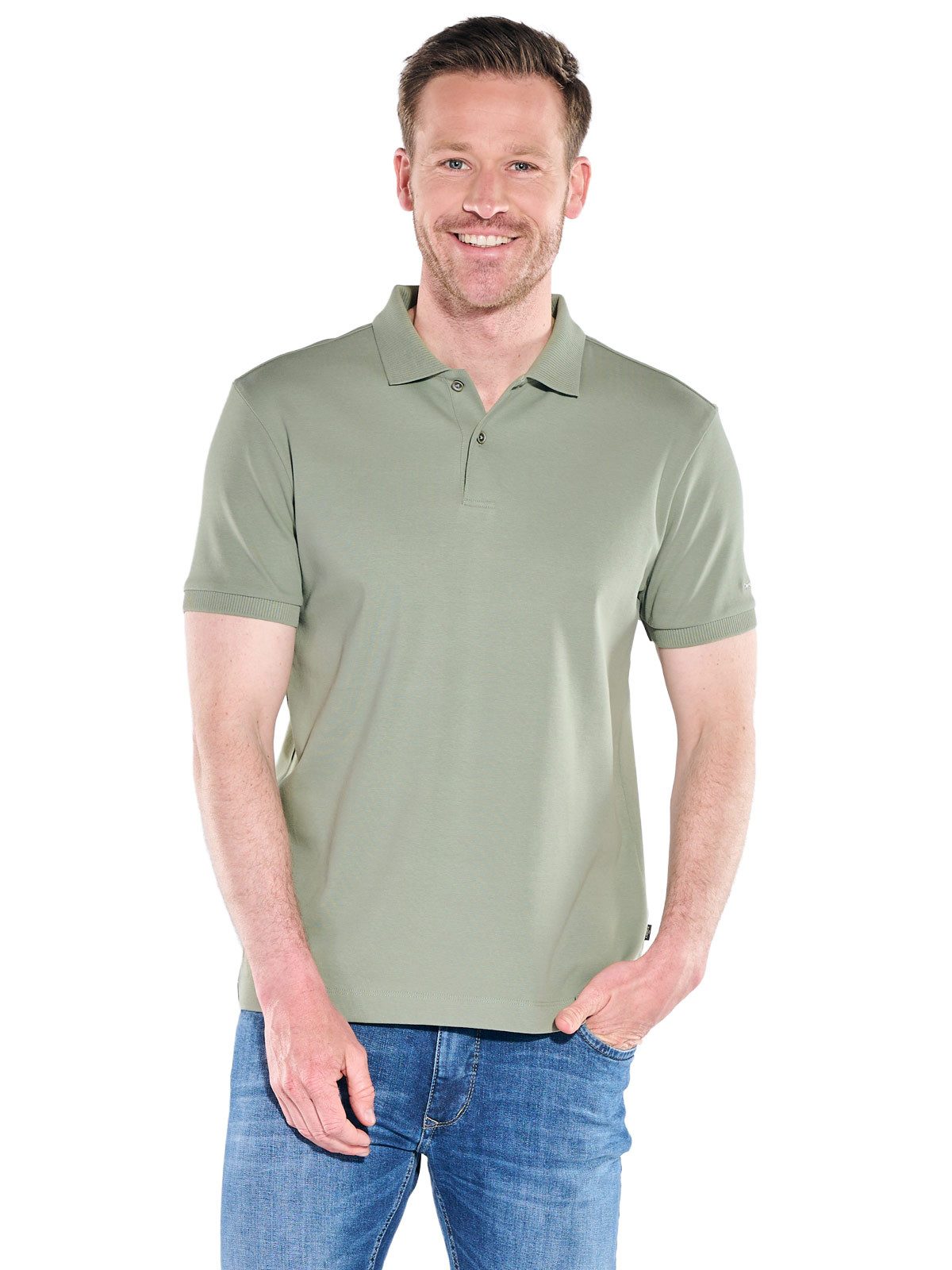 Engbers Poloshirt Herren Poloshirt "My Favorite" organic, Dunkelgrau