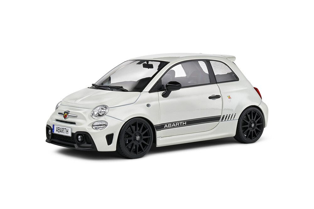 Modellauto Fiat F595 Abarth 2022 weiß
