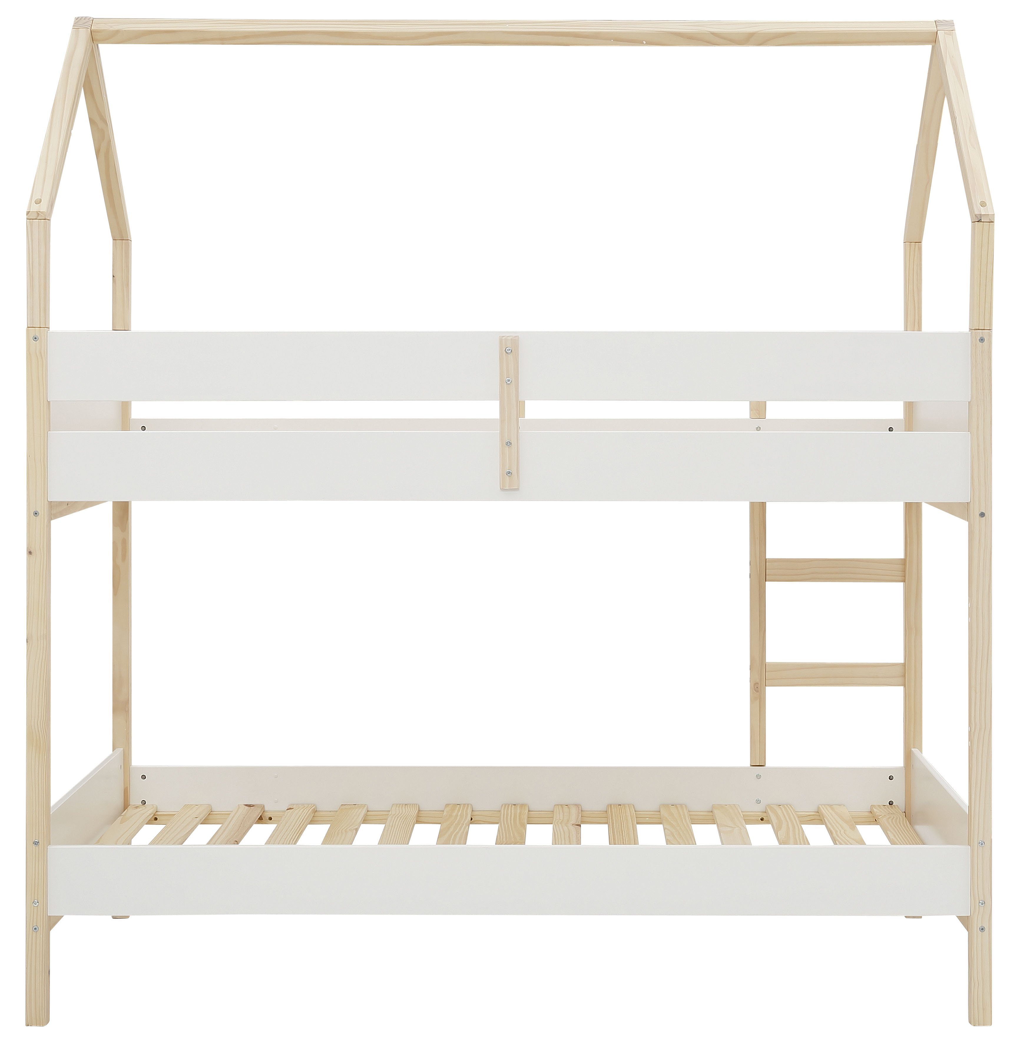 OTTO home Etagenbett Janne, aus schönem massivem Kiefernholz, Etagenbett, Liegefläche 90x200 cm – Bild 4 von 5