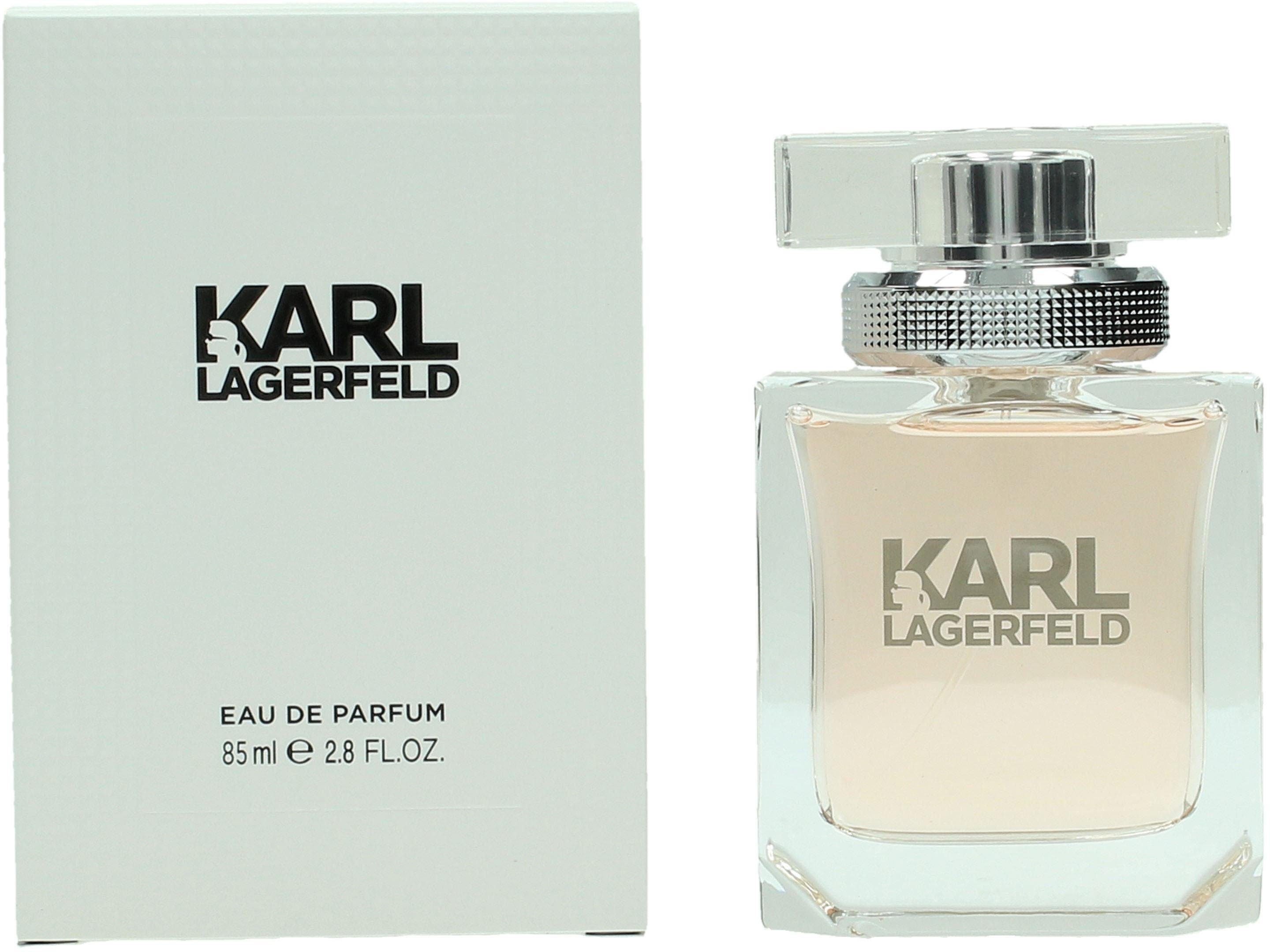 LAGERFELD Eau de Parfum Pour Femme, Blumig-fruchtiger Damenduft mit Pfirsich, Magnolie und Moschus.