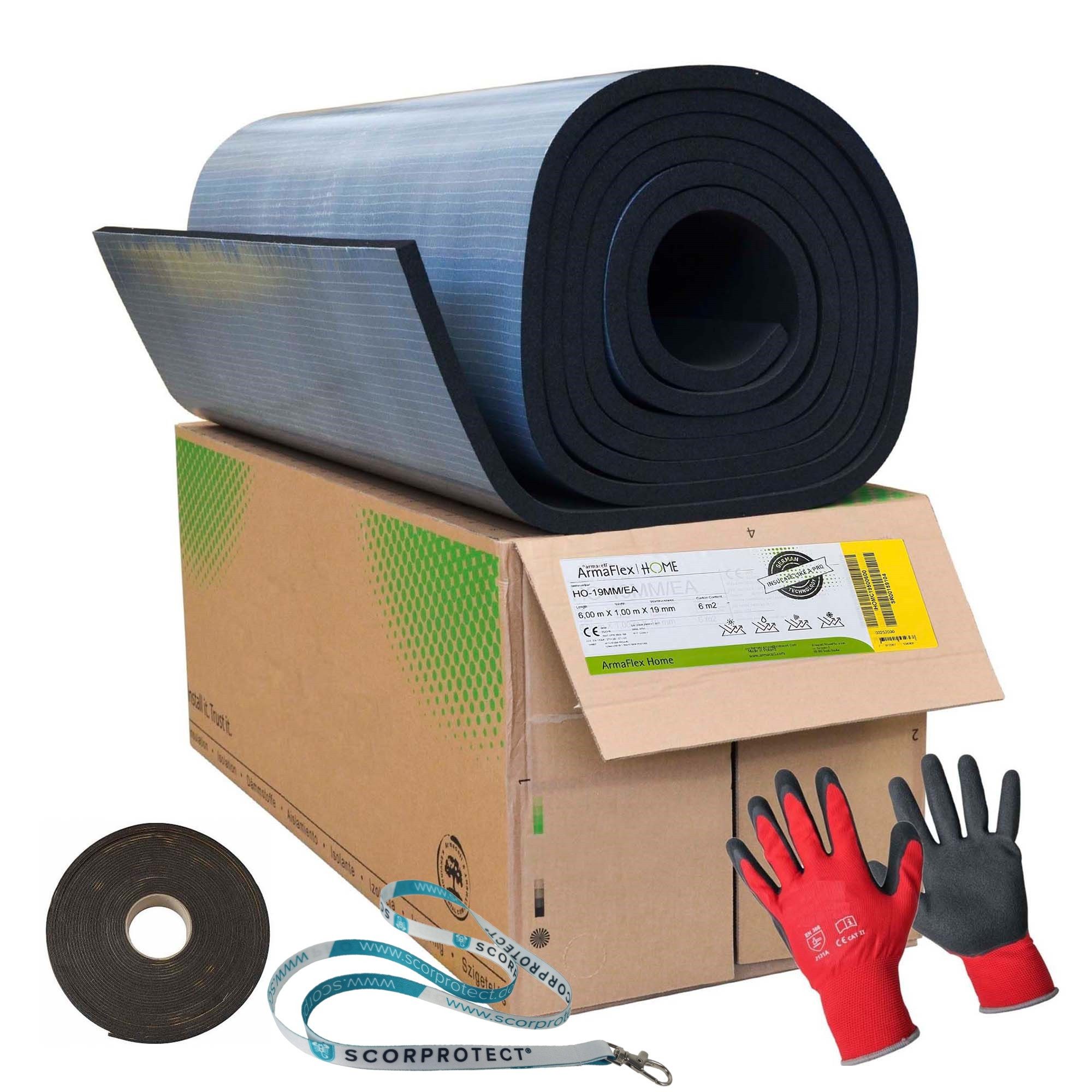 Scorprotect® Rollladenkastendämmung original Armaflex Home Armacell Camper-Ausbau-Set Standard