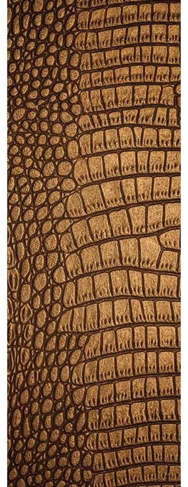 Architects Paper Fototapete Skin Kroko, (1 St), Struktur Tapete Krokodil Panel 1,00m x 2,80m Bronze
