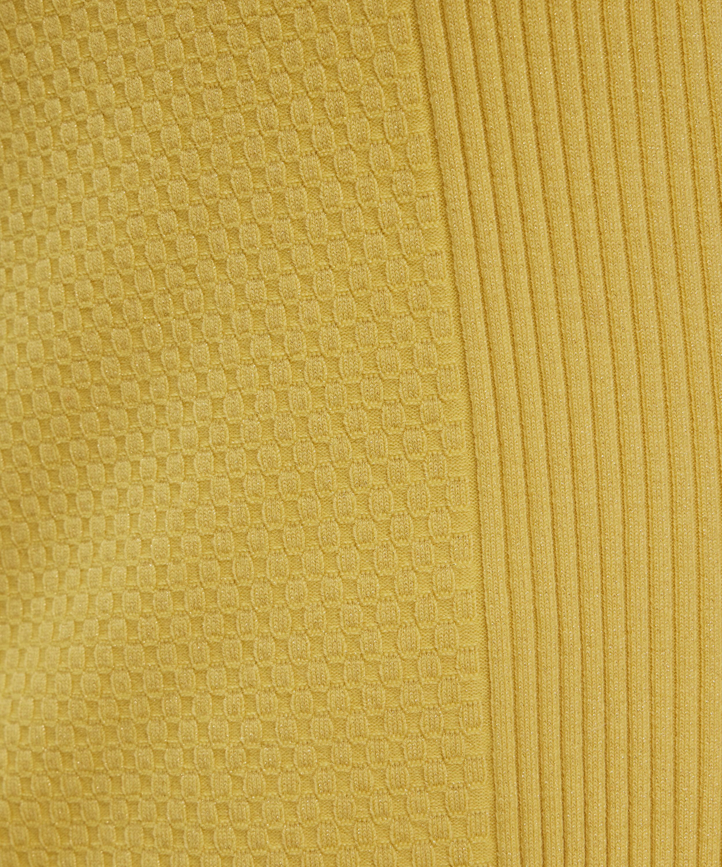 Strickkleid Kleid Geripptes Kleid mit Lurexfaden
