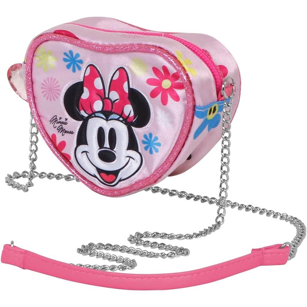 Umhängetasche Disney Minnie Maus Floral Mini Herz Schultertasche Kindertasche