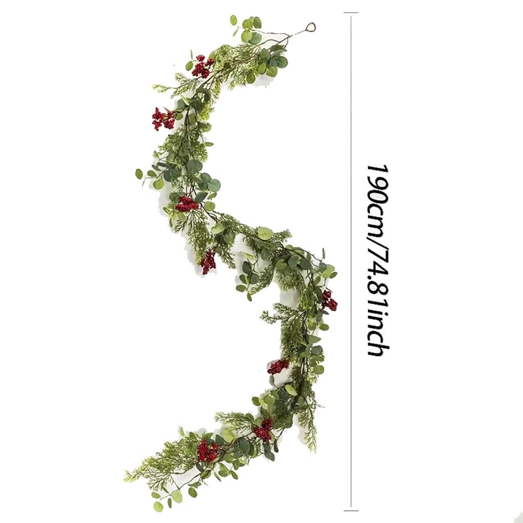 Kunstranke Echt wirkende Weihnachtsgirlande,190cm-Fuß-Kiefern-Girlande, CLT günstig online kaufen