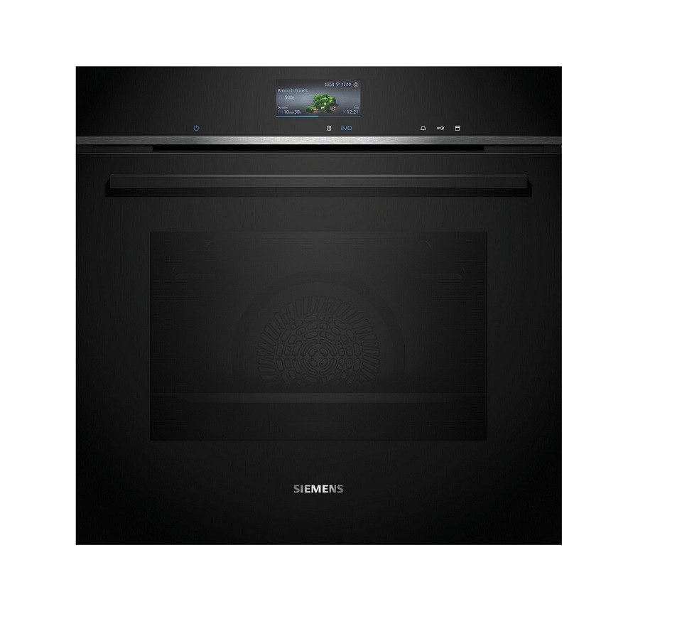 SIEMENS Dampfbackofen iQ700 HR736G1B1, mit nicht vorhanden, Kochassistent, Dampfzugabe (drei Stufen), Schnellaufheizung