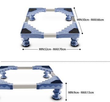Homewit Waschmaschinenunterschrank Waschmaschine Sockel Untergestell für Kühlschrank (Set, 1-St., Podeste & Rahmen für Waschmaschinen) Verstellbare Sockel für Trockner, Waschmaschine und Kühlschrank