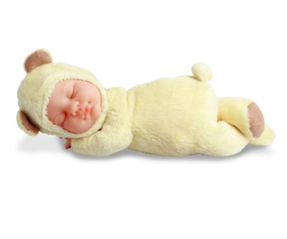 ANNE GEDDES Babypuppe Bär hellgelb -23cm-