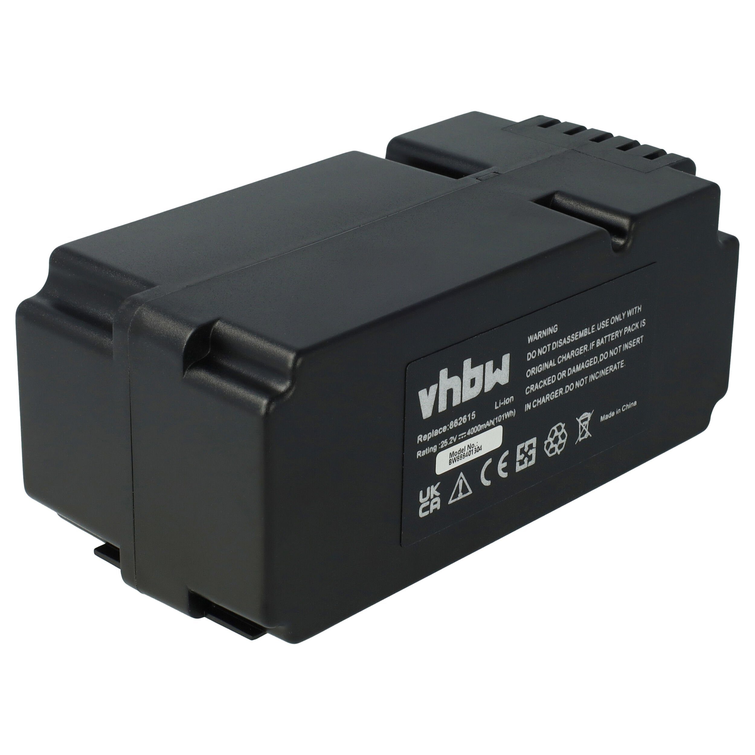 vhbw kompatibel mit Power-G Easymow 6HD, 6HD-C, Easymow Akku Li-Ion 4000 mAh (25,2 V)