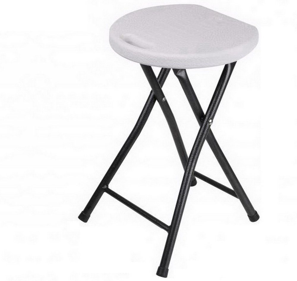Sunnydays Sitzhocker Klapp-Hocker Klappstuhl Klapphocker Stuhl 30 x 30 x 45 (H) cm (Sitzfläche: 29 x 27 cm), praktischer Tragegriff im Sit