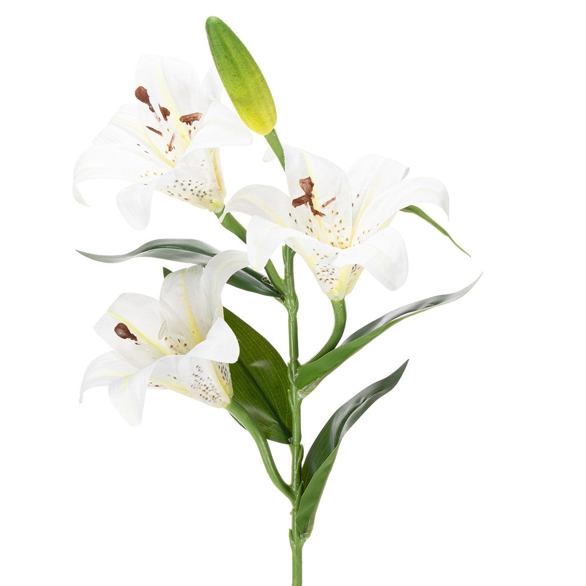 Kunstblume Künstliche Lilienblüten realistisch langlebig elegante, 2 Stück, Viana, Höhe 66 cm