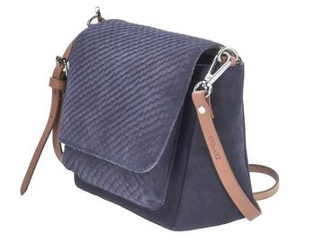 berba Umhängetasche Esmee, Schultertasche 24x17cm, Handtasche, Leder mit Schuppen-Stuktur