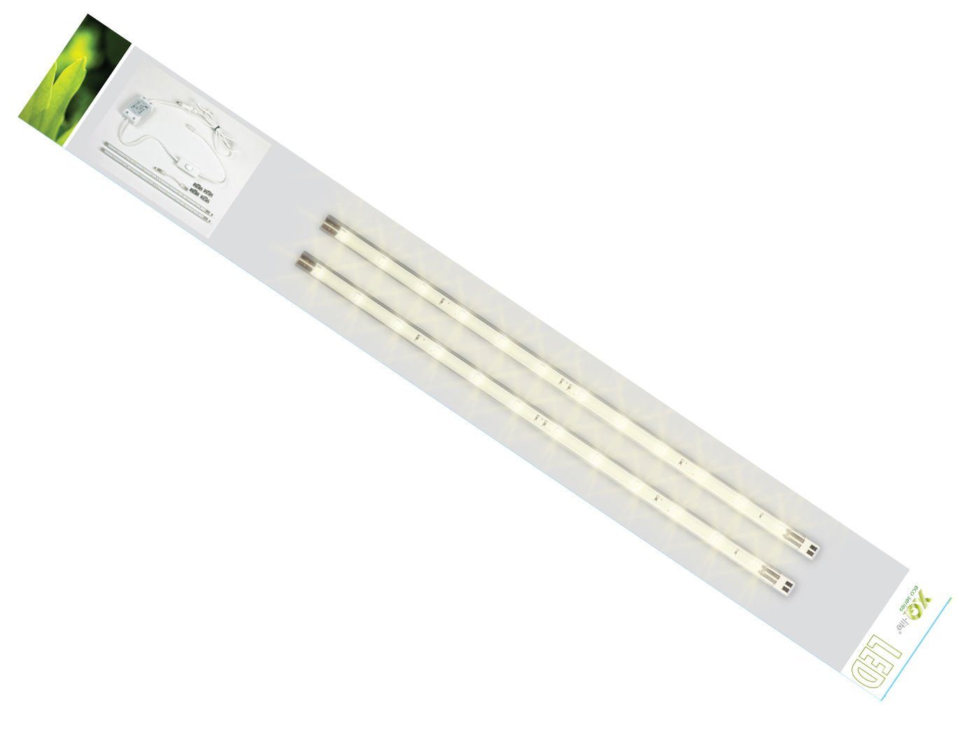 LETGOSPT LED-Streifen 2 Stück LED Innenlichtleiste Innenbeleuchtung 108LED  12V Weiß Leuchtet, mit EIN/AUS Schalter für Auto Wohnmobile LKW Van Küche