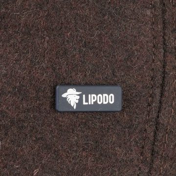 Lipodo Flat Cap (1-St) Flatcap mit Schirm, Made in Italy