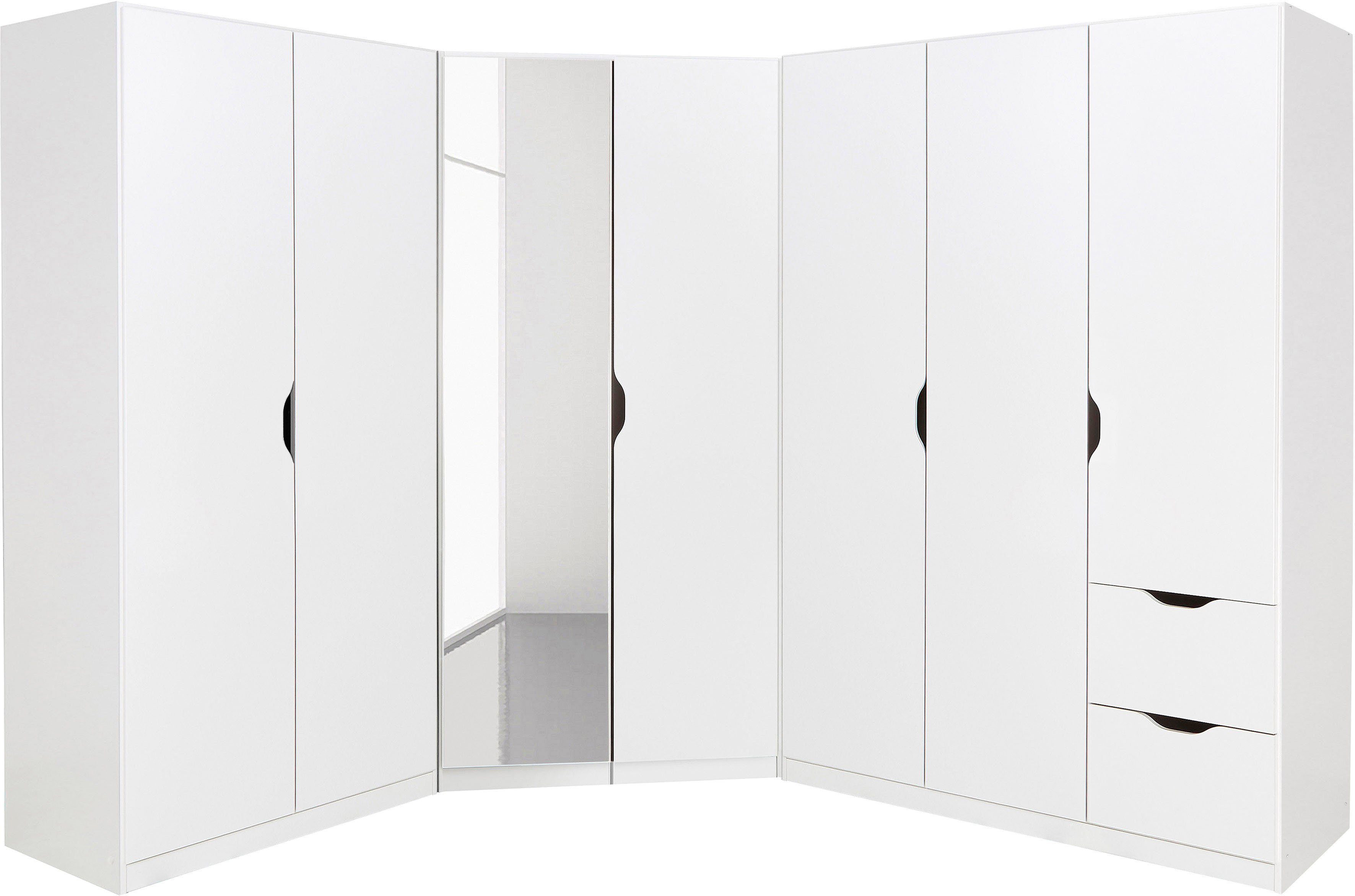 rauch Schrank-Set Freiham, (Set), 3-teilig, schlichte Front mit ausgefrästen Eingriffen MADE IN GERMANY