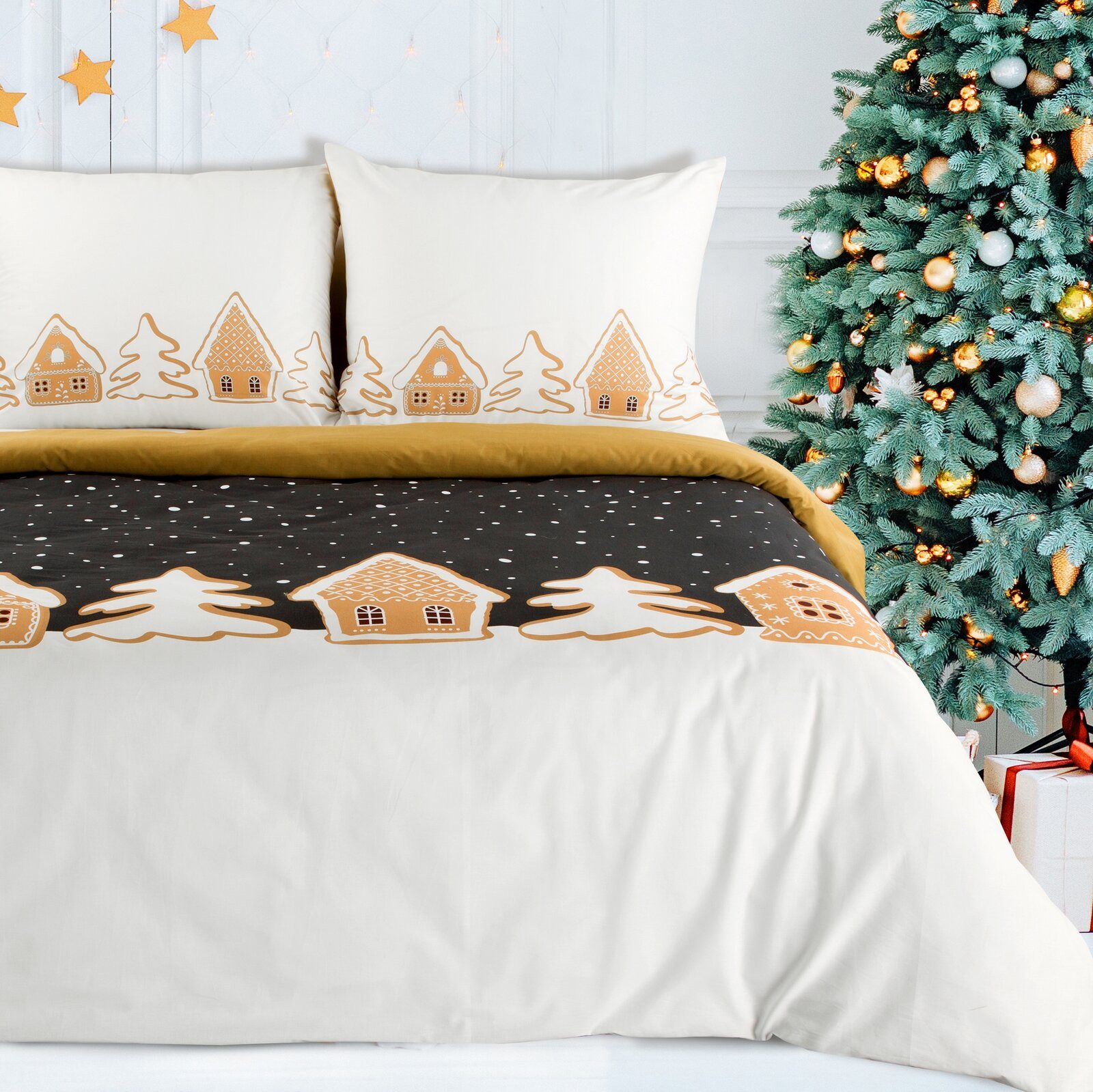 Eurofirany Bettwäsche Weihnachtsbettwäsche, Weihnachtsgeschenk Satinbaumwol günstig online kaufen