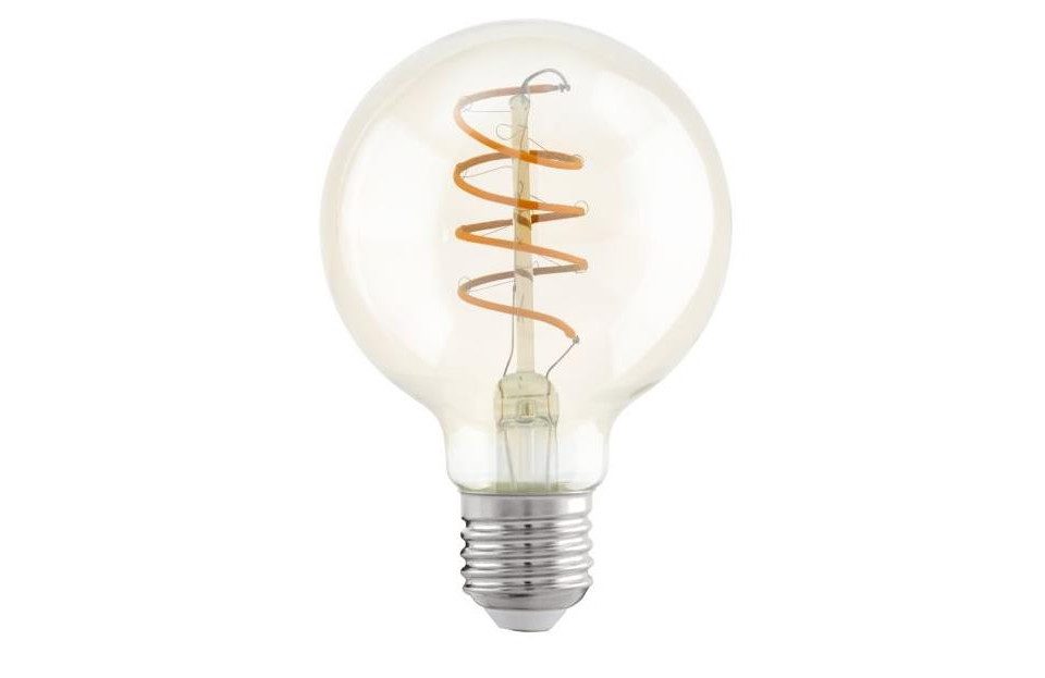 EGLO LED-Leuchtmittel Eglo LED Globe G80 E27 4W amber, Nicht dimmbar