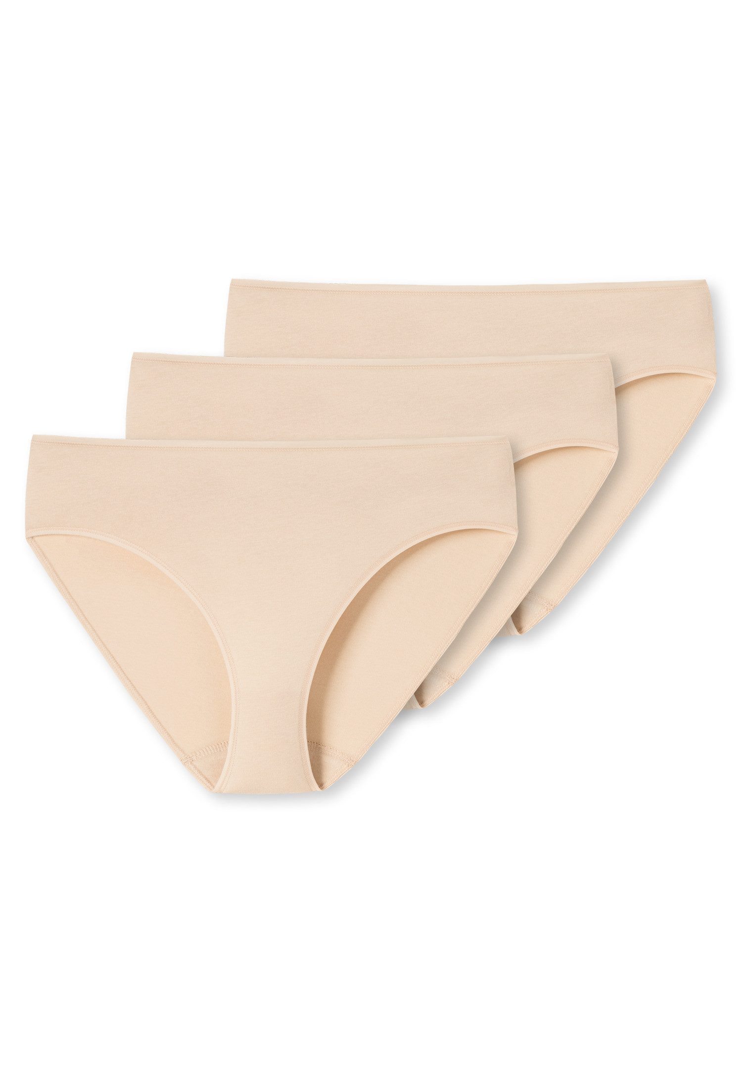 Schiesser Slip "Cotton Essentials" (3er-Pack) mit soften, schmalen Abschlüssen für höchsten Tragekomfort