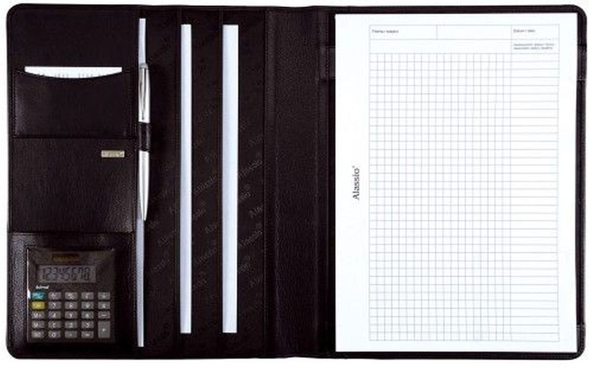 Schreibmappe Schreibmappe Cremona I A4 Leder schwarz