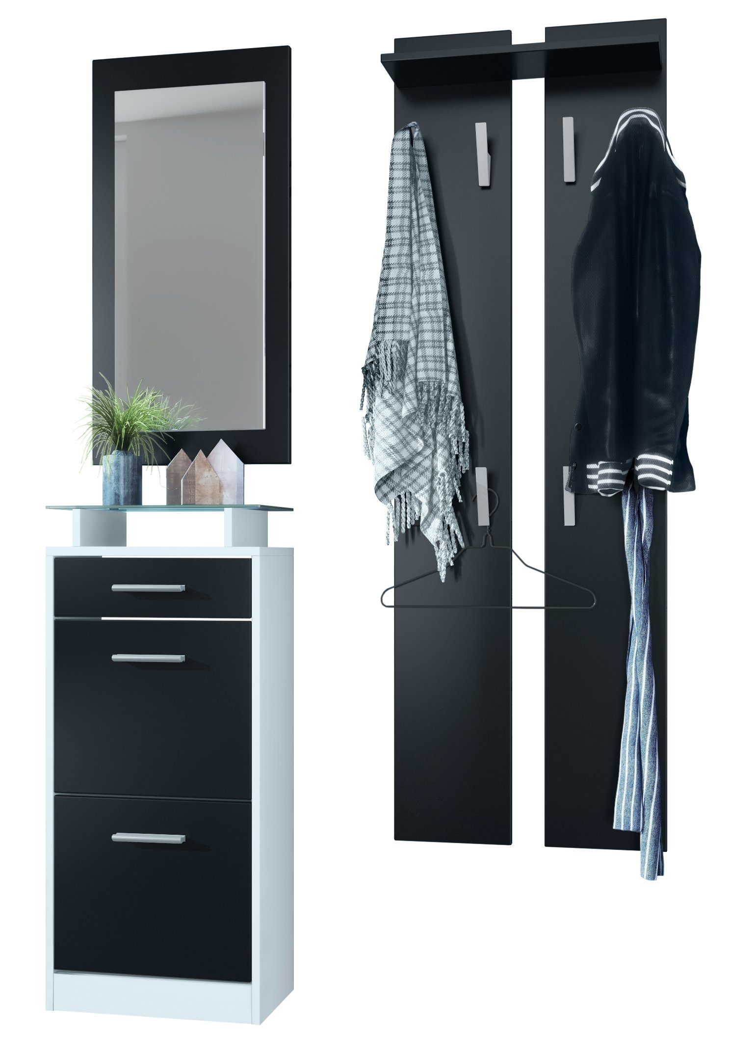 Vladon Garderoben-Set Loret V2, (Garderobe Set günstig online kaufen