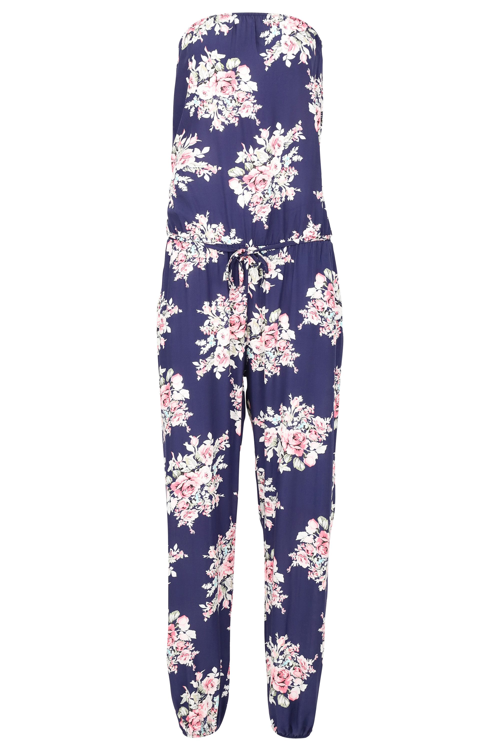 malito more than fashion Jumpsuit 1495 mit Stoffgürtel Einheitsgröße