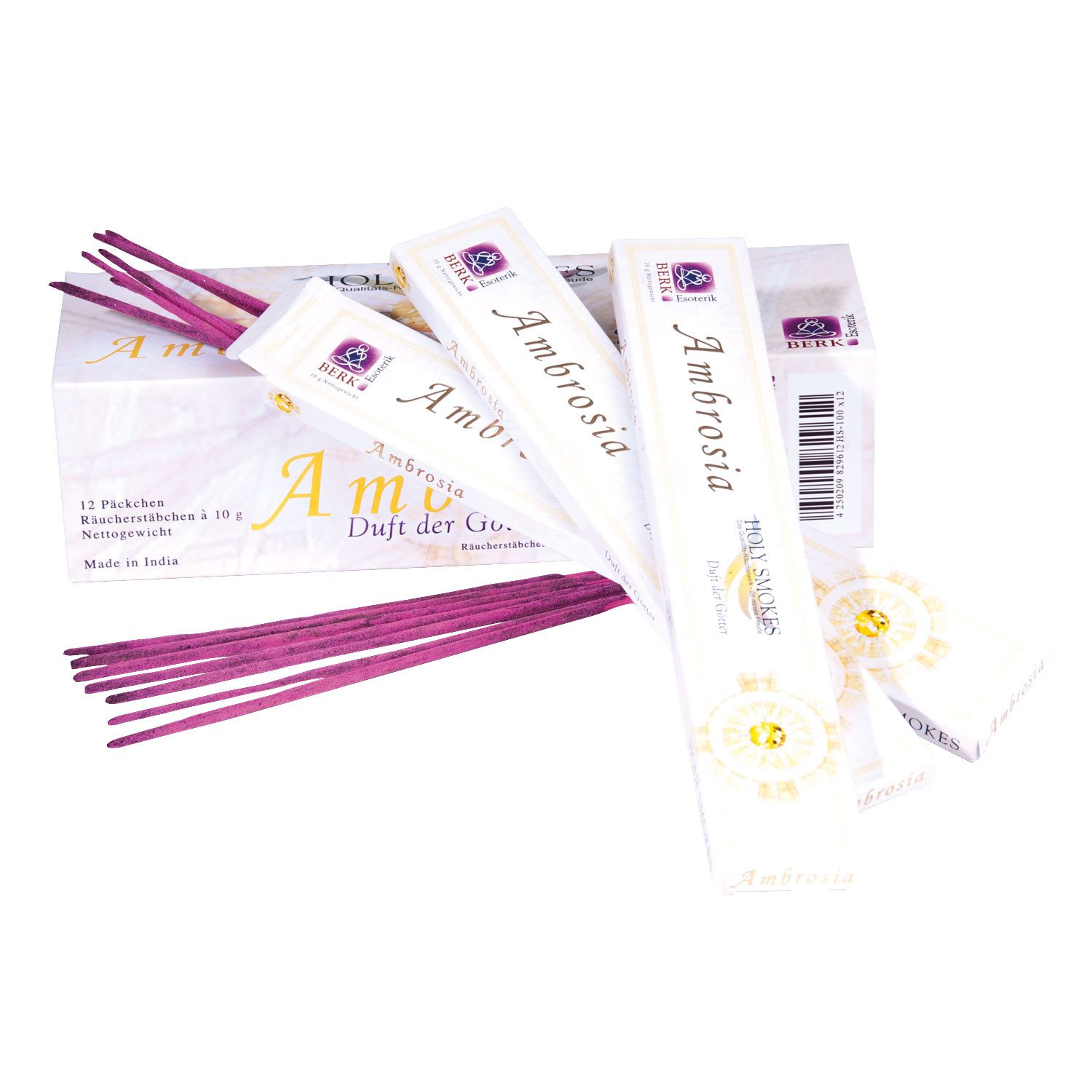 Berk Räucherstäbchen Holy Smokes Räucherstäbchen „Ambrosia“, 12er-Set (12-St)