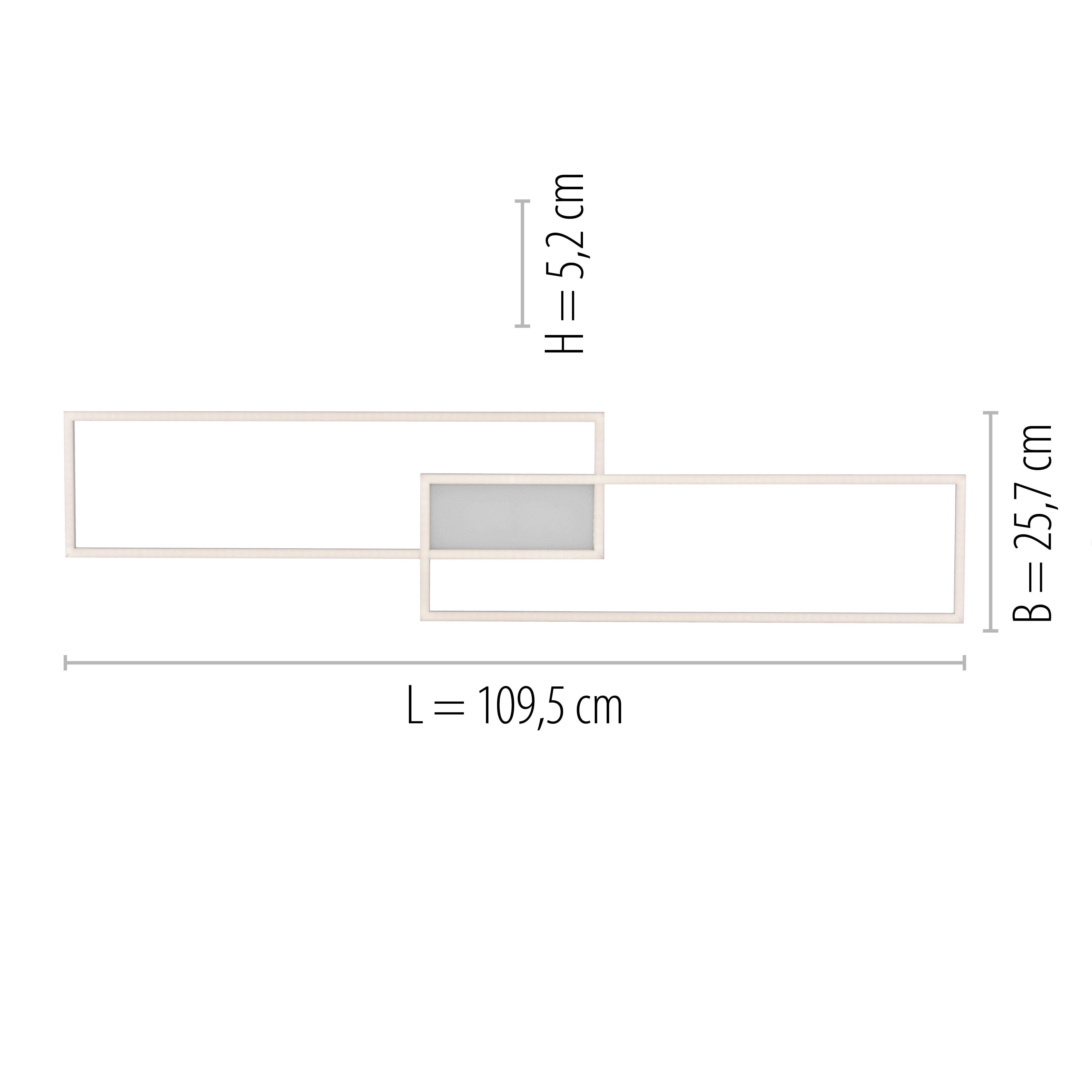 JUST LIGHT Leuchten Deckenleuchte CCT Netz, - - kaltweiß, warmweiß nach Fernbedienung, Serienschalter, CCT Trennung dimmbar Memory, Direkt über Fernbedienung, fest über - Fernbedienung, über dimmbar, ASMIN, vom integriert, LED Memory