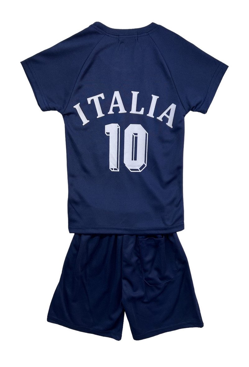 Fashion Boy Fußballtrikot Fußball Fan Set Italia, Italien, Trikot + Shorts, JS75 (Set, T-Shirt+Shorts)