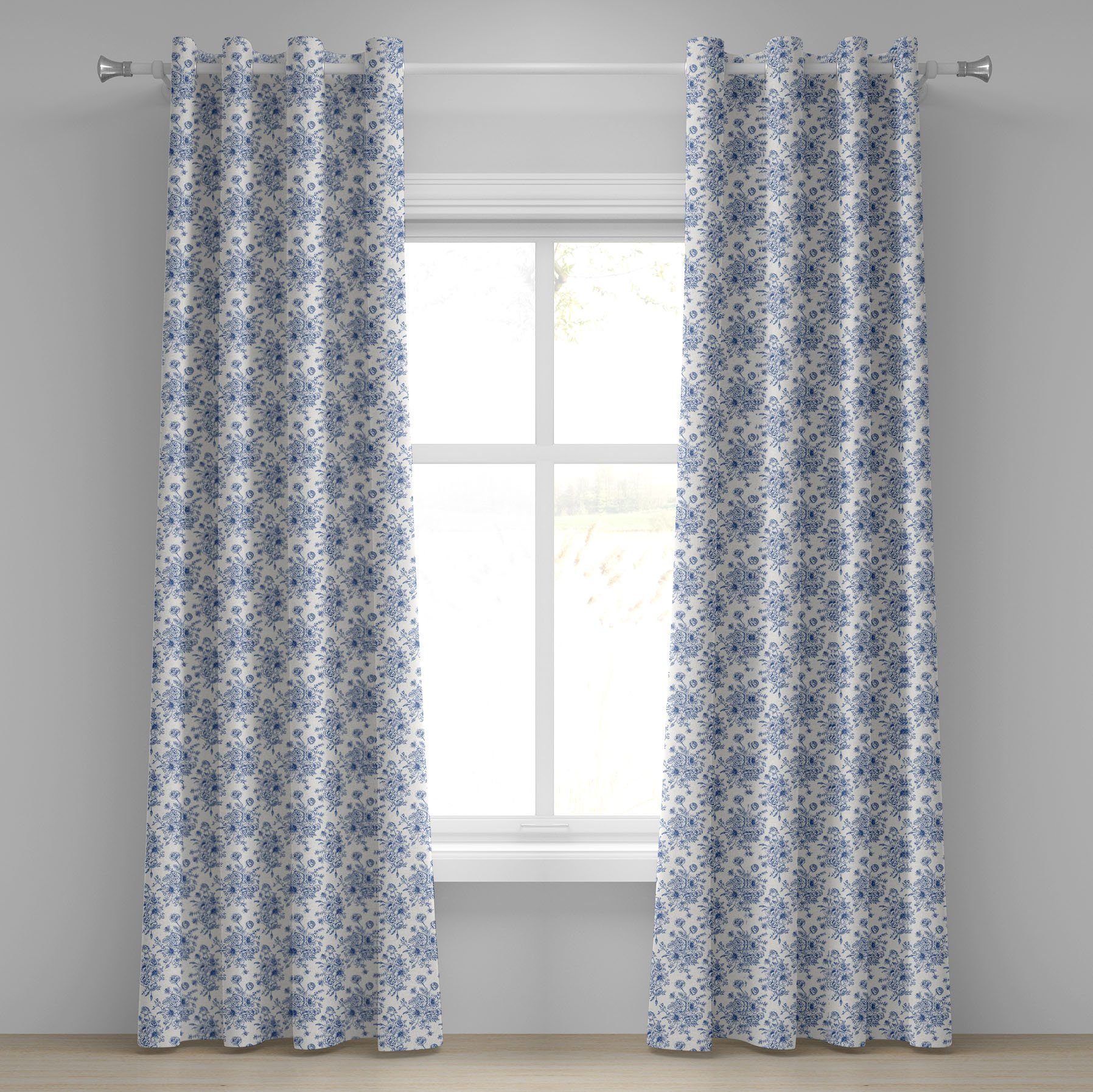 Abakuhaus Gardine Dekorative 2-Panel-Fenstervorhänge für Schlafzimmer günstig online kaufen