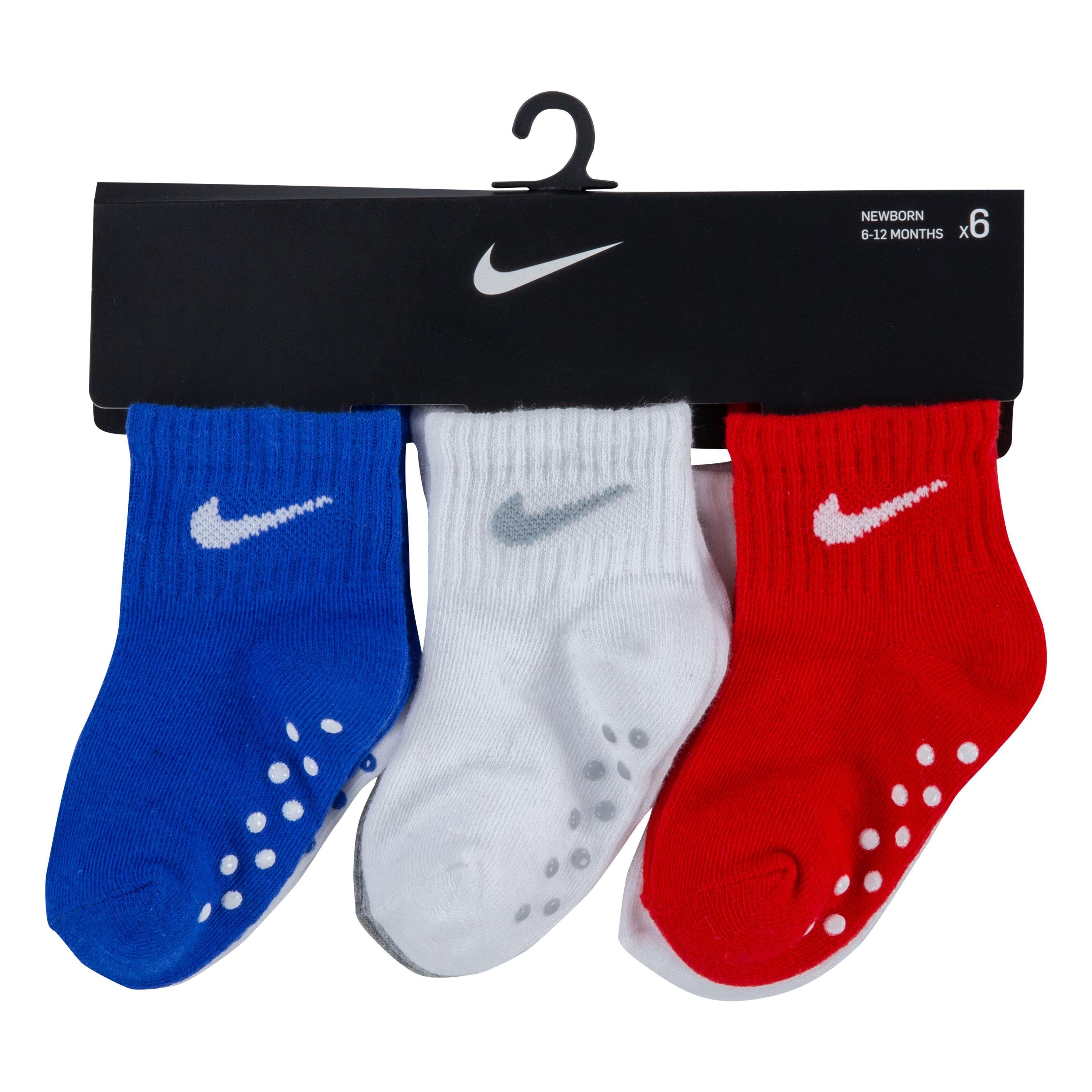 Nike Sportswear ABS-Socken POP COLOR GRIPPER INFANT/TODDLER AN (Set, 6-Paar) für Babys, rutschfest, mit elastischem Bund