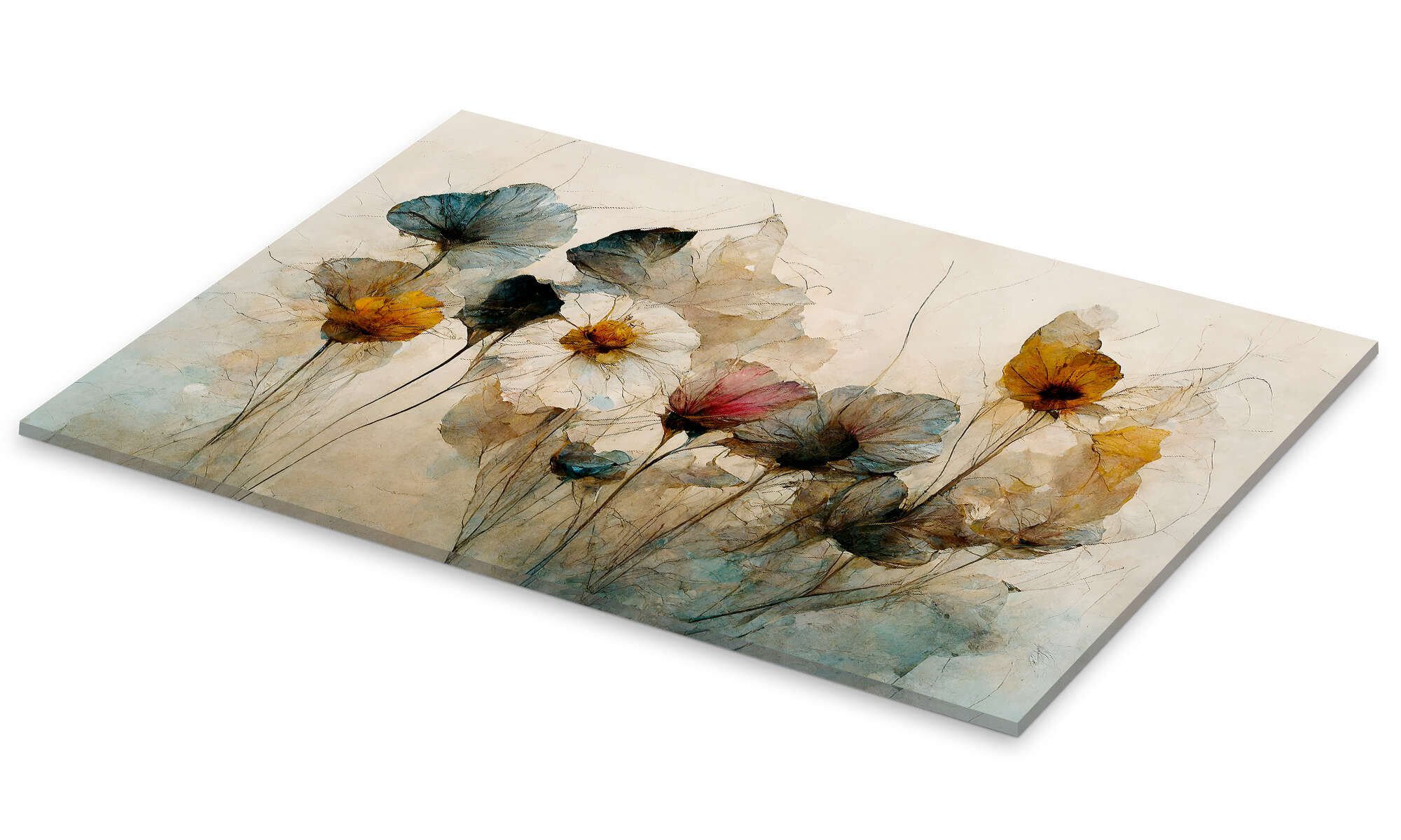 Posterlounge Wandbild Trockenblumen Arrangement, treechild, erhältlich als Poster, Leinwandbild, Wandsticker oder Acrylglasbild