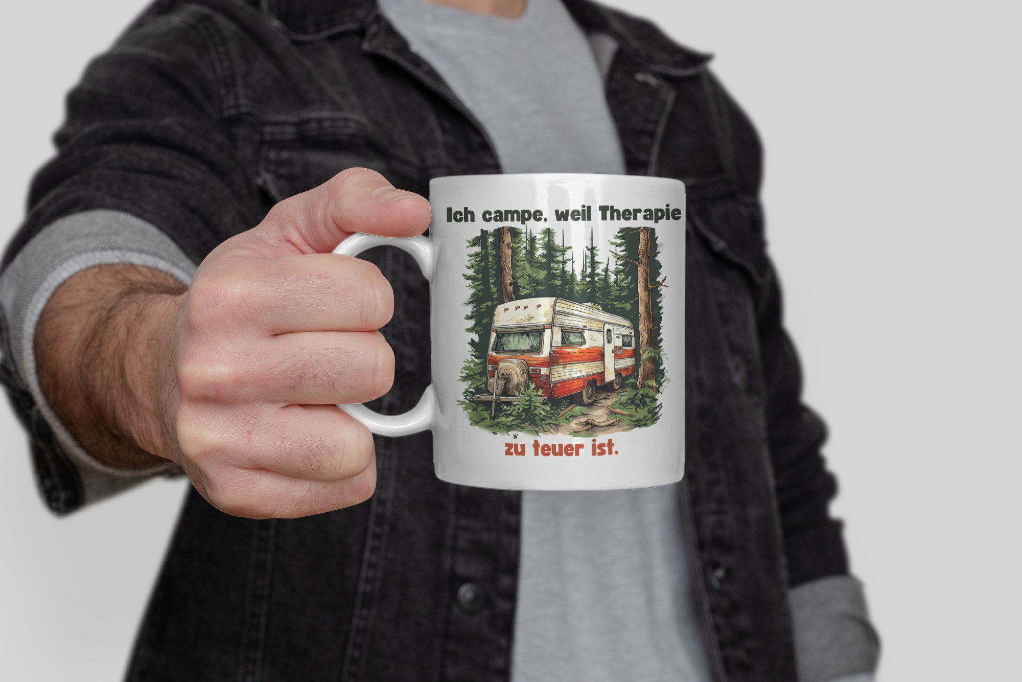WS-Trend Tasse Camping Camper Wohnwagen Kaffeetasse Teetasse Geschenkidee, Keramik
