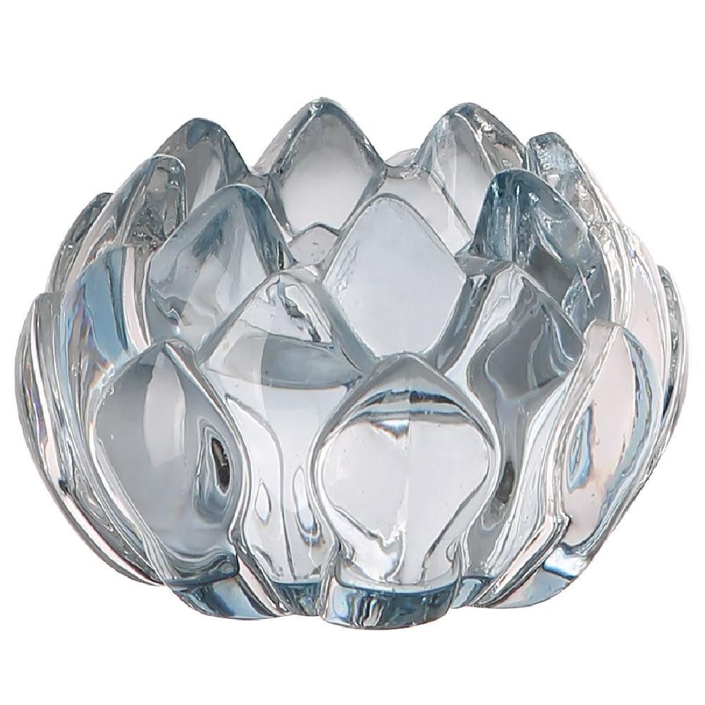 Fink Kerzenhalter Teelichthalter Lotta Lotusblüte Glas Mint günstig online kaufen