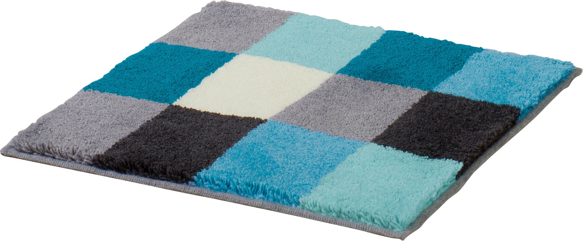 Erwin Müller Badematte WC-Vorlage "Kreta", Höhe 20 mm, eckig, Karo