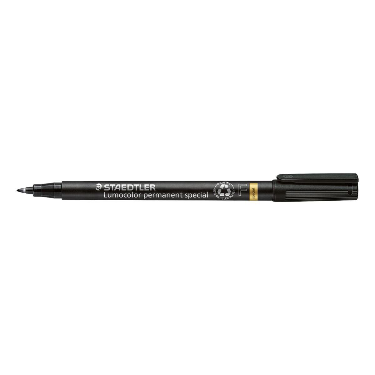 STAEDTLER Permanentmarker Lumocolor permanent special, (1-tlg), mit DRY SAFE und Airplane Safe