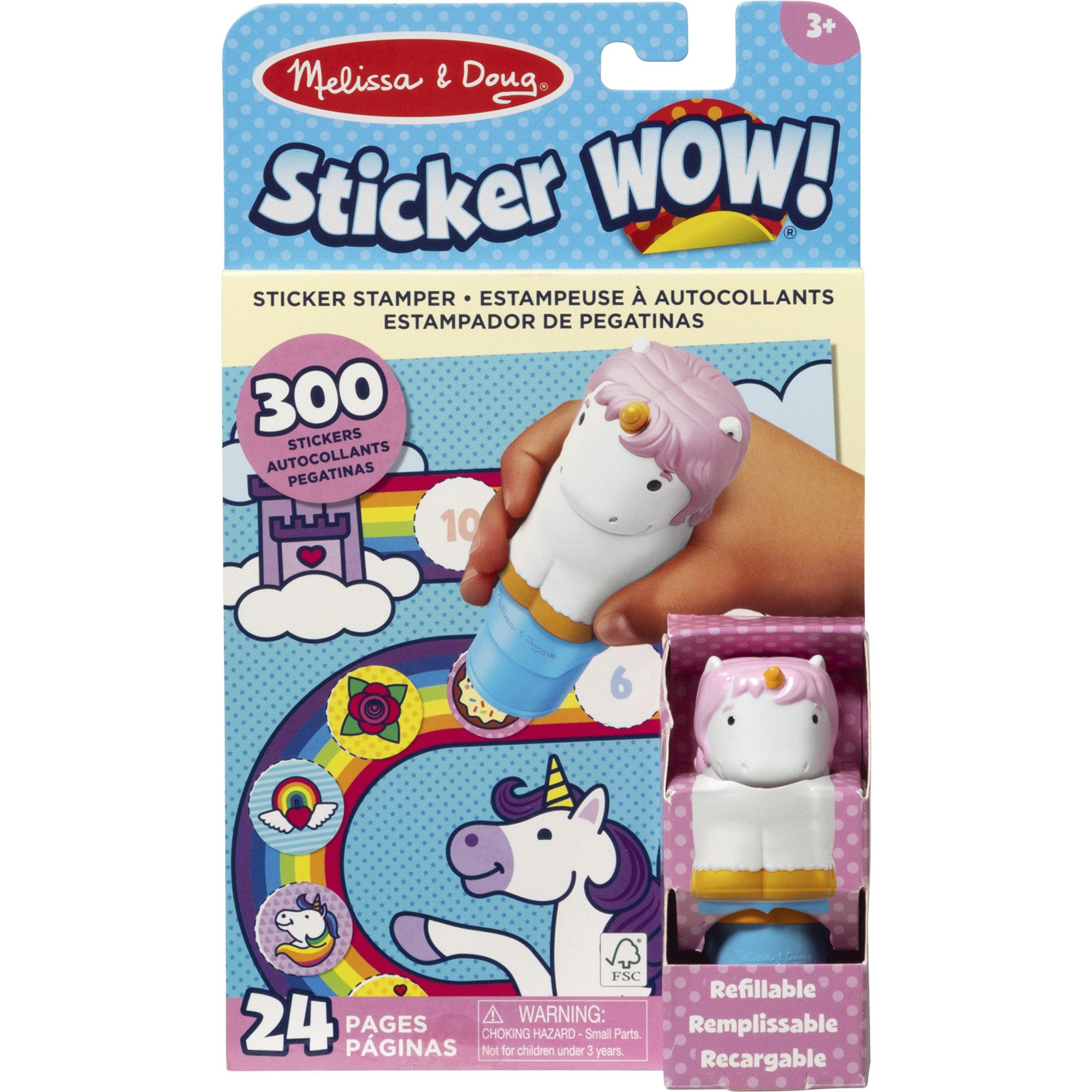 HATCHIMALS Spielfigur Spin Master Melissa & Doug - Sticker WOW! Einhorn