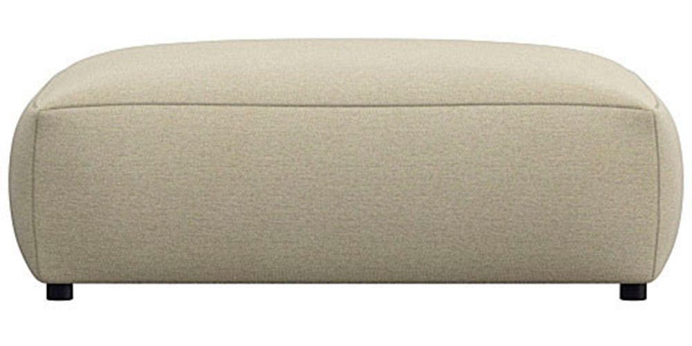 FLEXLUX Pouf Lucera, modern & anschmiegsam, Kaltschaum, Stahl-Wellenunterfederung