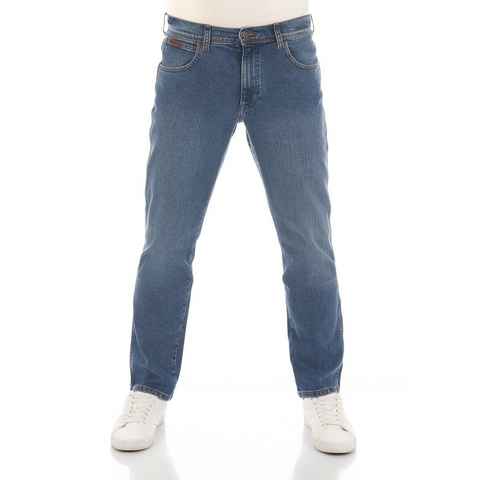 Wrangler Slim-fit-Jeans Herren Jeanshose Texas Slim Fit Denim Hose mit Stretch