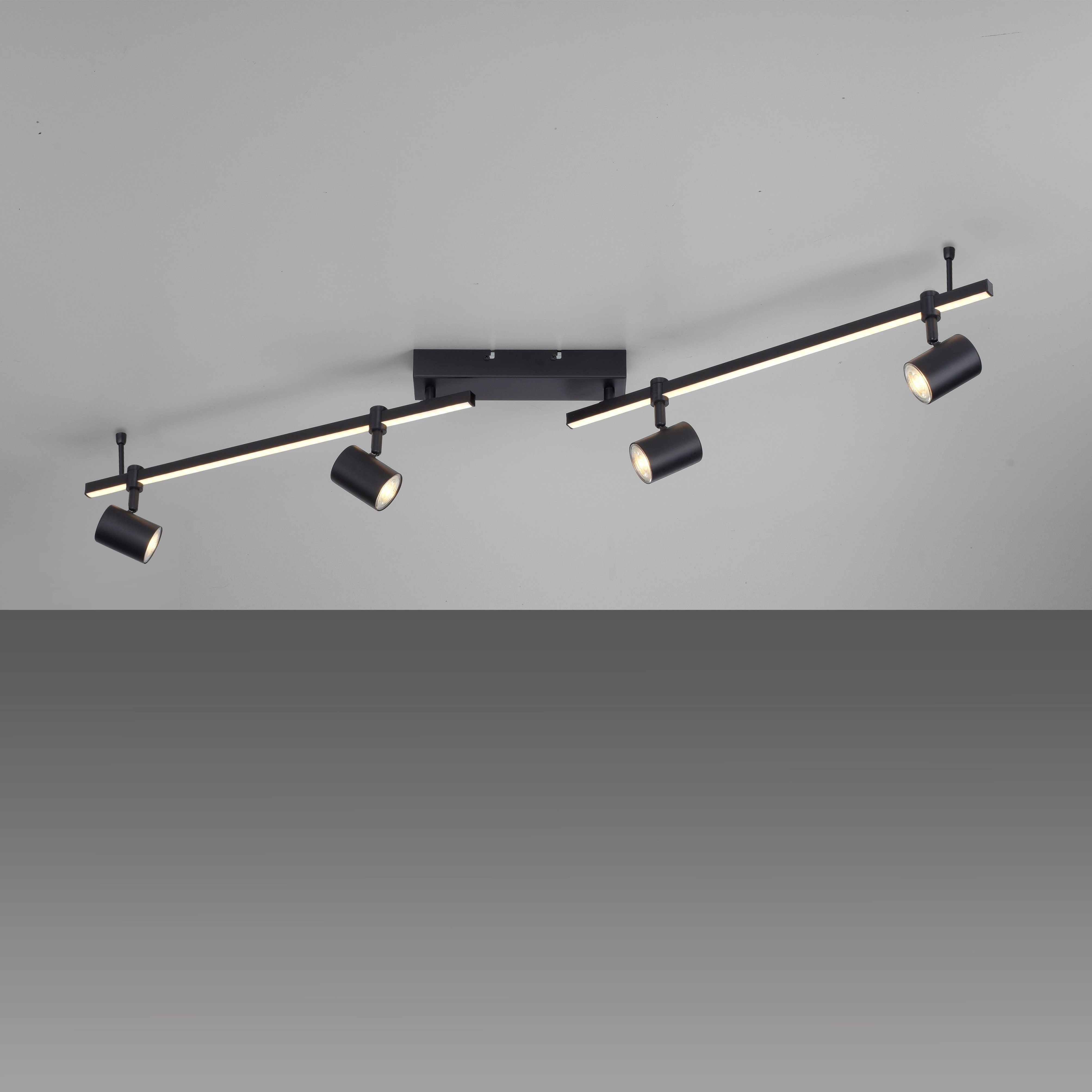 Paul Neuhaus Deckenleuchte BARIK, LED fest integriert, LED wechselbar, Warmweiß, LED, separat steuerbar (Schalter) | Deckenlampen