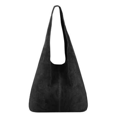 ITALYSHOP24 Schultertasche »Made in Italy Damen Leder Tasche Schultertasche«, ein Leichtgewicht, als Handtasche, Henkeltasche tragbar