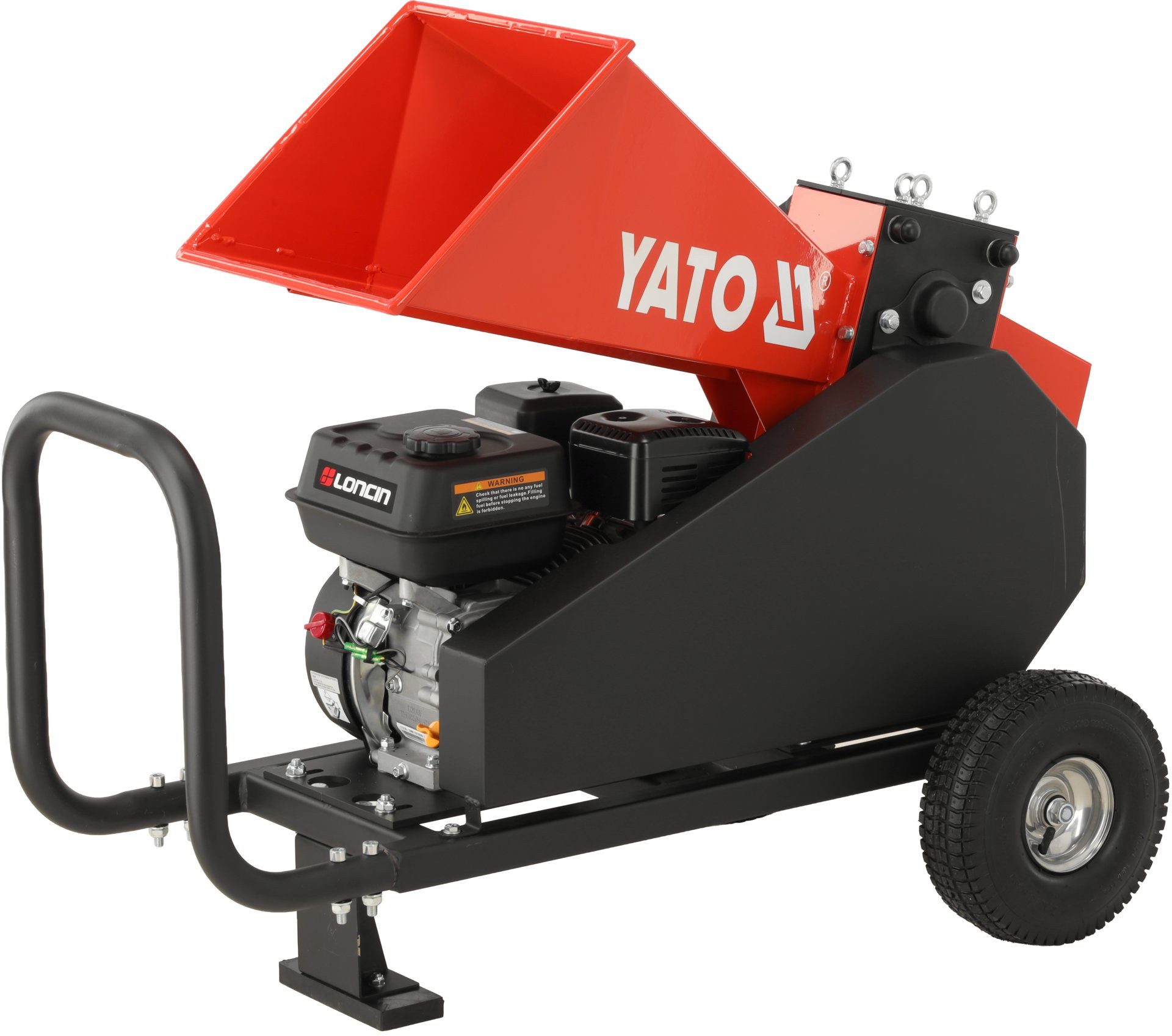 Yato Messerhäcksler Benzin-Häcksler mit 6,5 PS und 60 mm Schnittdurchmesser