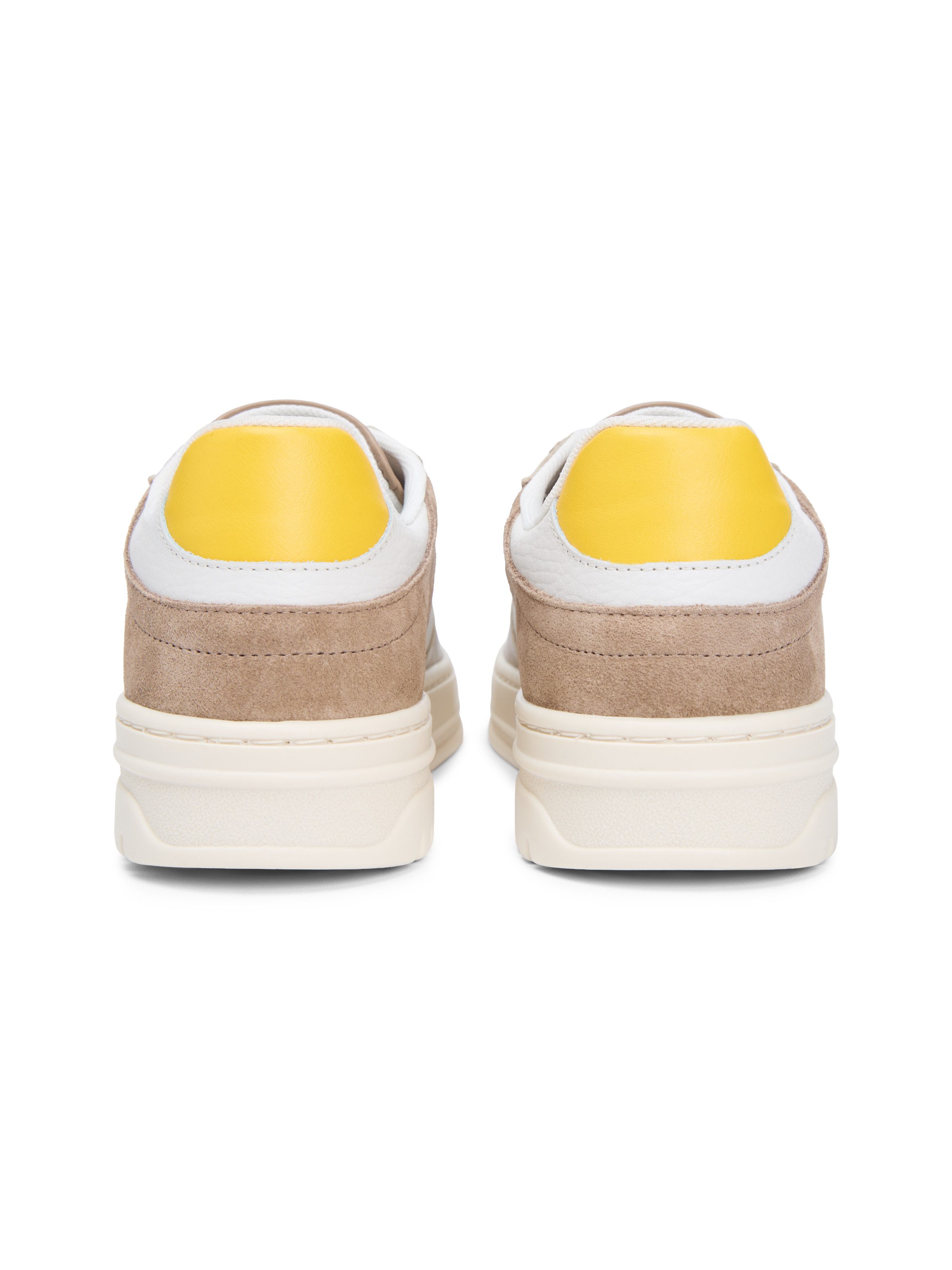 Tommy Hilfiger TH SPORTY CUPSOLE TUMBLED LTR Plateausneaker, Freizeitschuh, Halbschuh, Schnürschuh mit Kontrastbesätzen